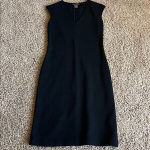 Banana Republic Black Sleeveless V-Neck Midi Dress